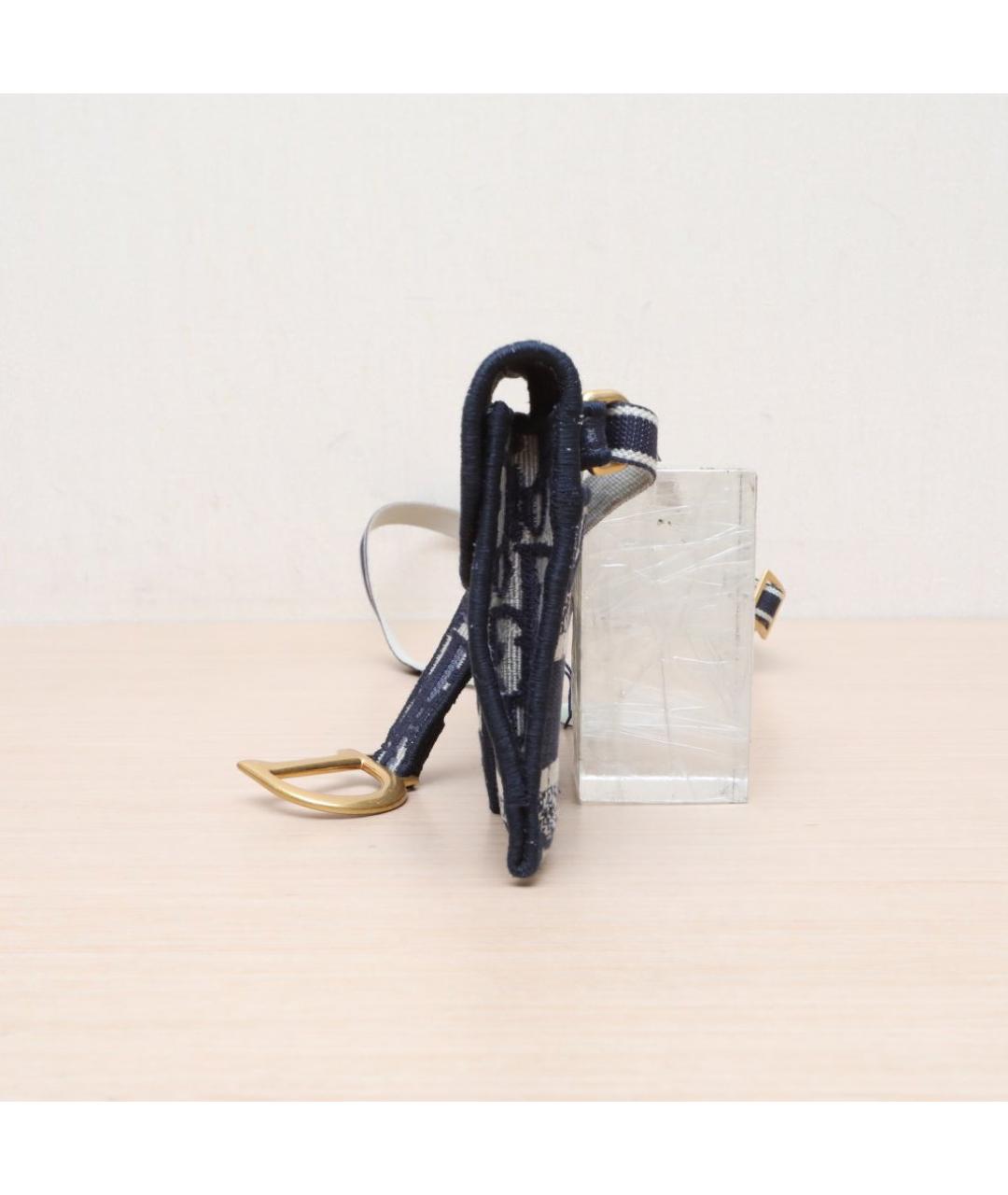 CHRISTIAN DIOR Темно-синяя сумка через плечо, фото 5