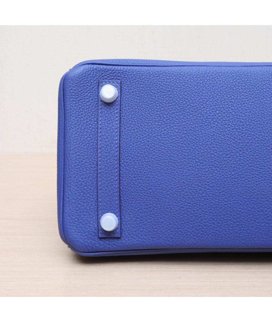 HERMES Синяя кожаная сумка через плечо, фото 9