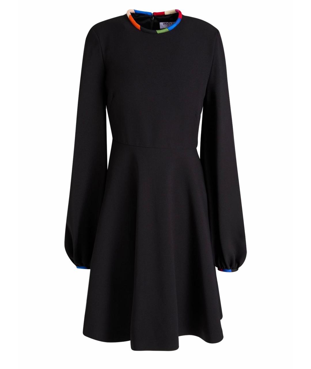 EMILIO PUCCI Черное полиэстеровое коктейльное платье, фото 1