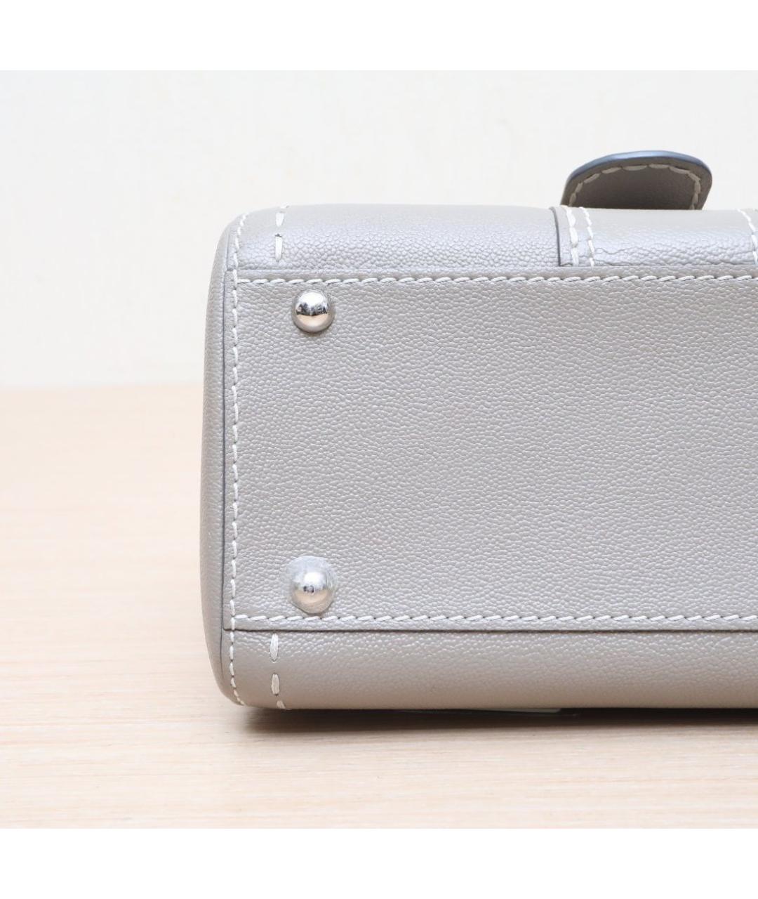DELVAUX Серая кожаная сумка через плечо, фото 9