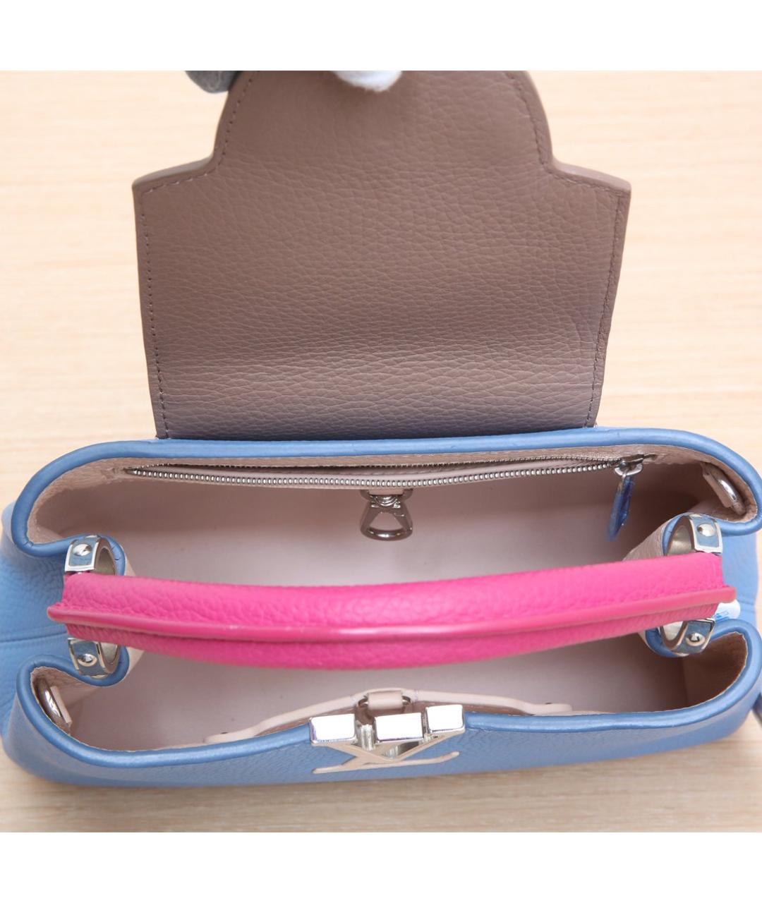 LOUIS VUITTON Синяя кожаная сумка через плечо, фото 8