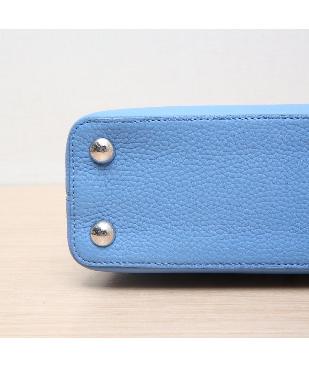 LOUIS VUITTON Синяя кожаная сумка через плечо, фото 4