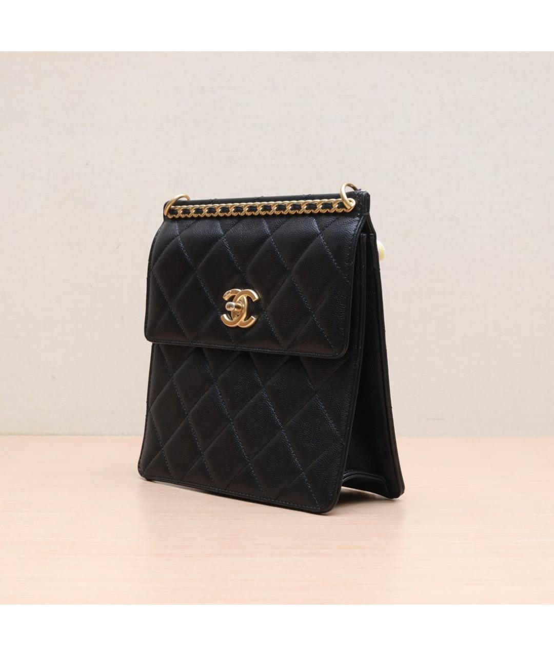 CHANEL Черный кожаный рюкзак, фото 4