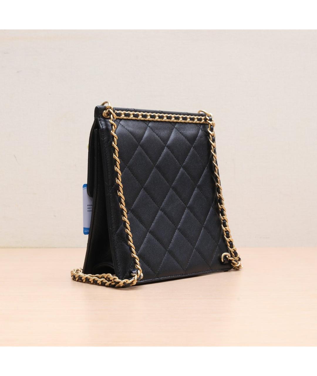 CHANEL Черный кожаный рюкзак, фото 6