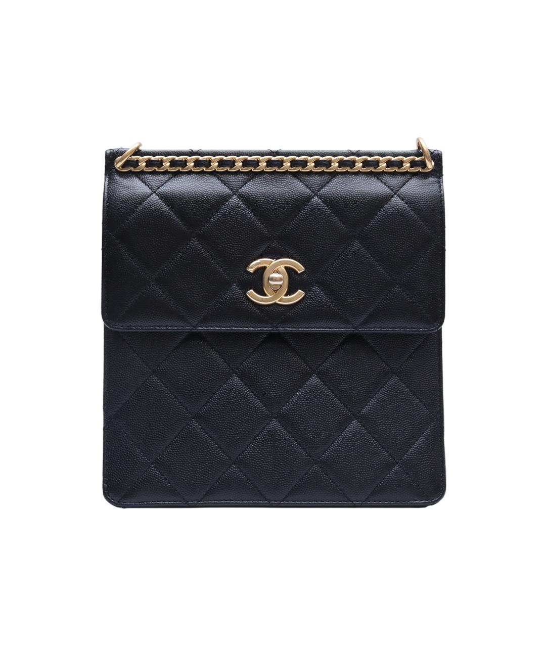 CHANEL Черный кожаный рюкзак, фото 1