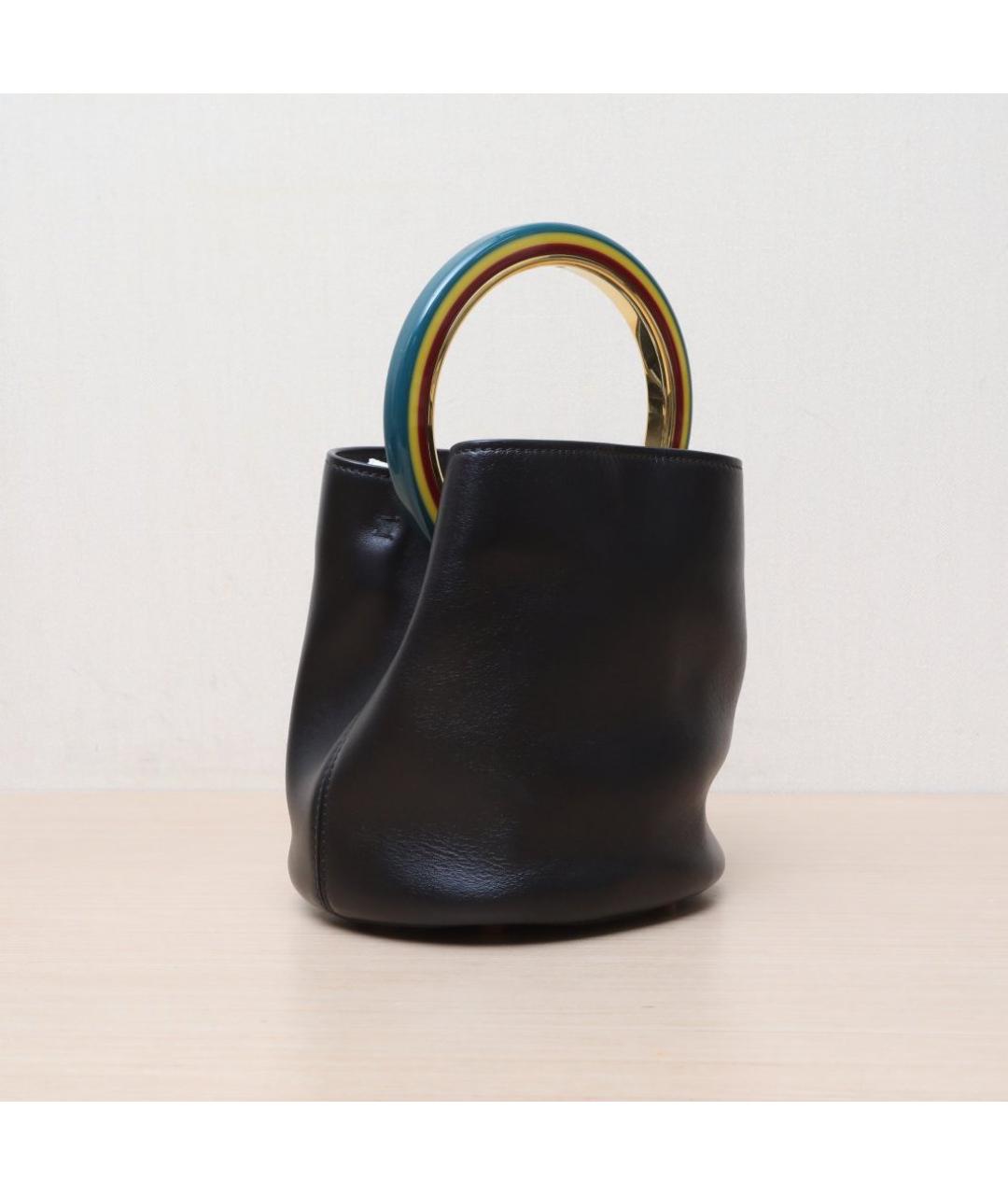 MARNI Черная кожаная сумка через плечо, фото 6