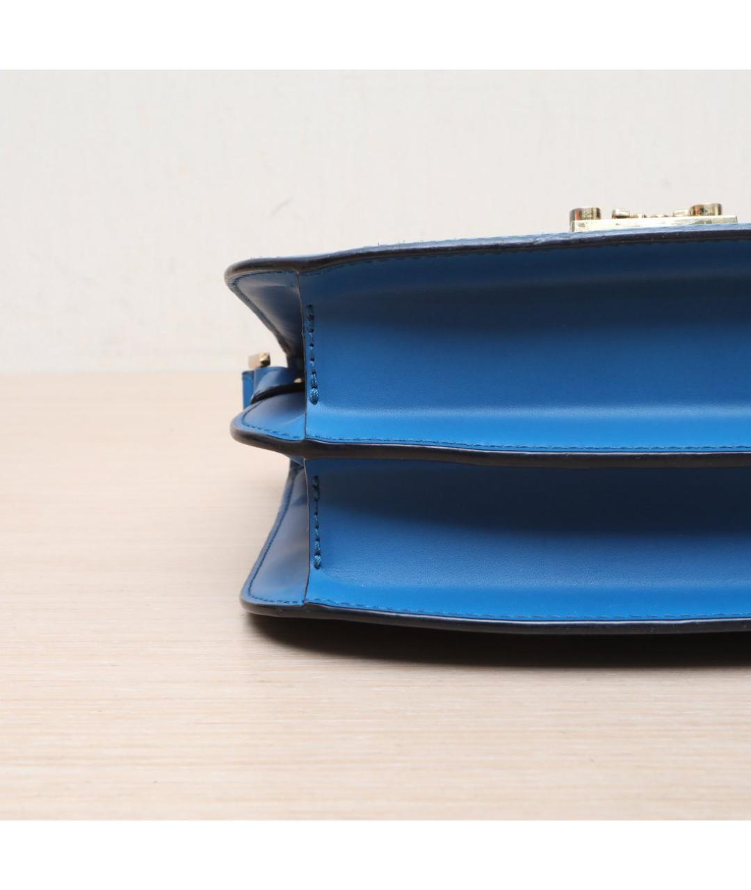 MCM Синяя кожаная сумка через плечо, фото 9