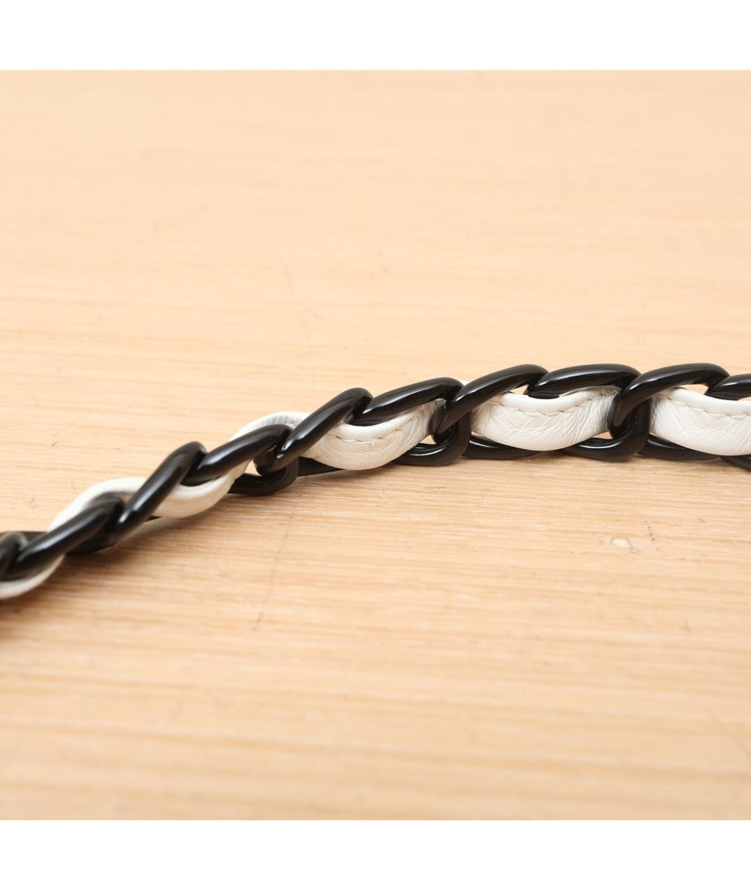 CHANEL Белая кожаная сумка через плечо, фото 8