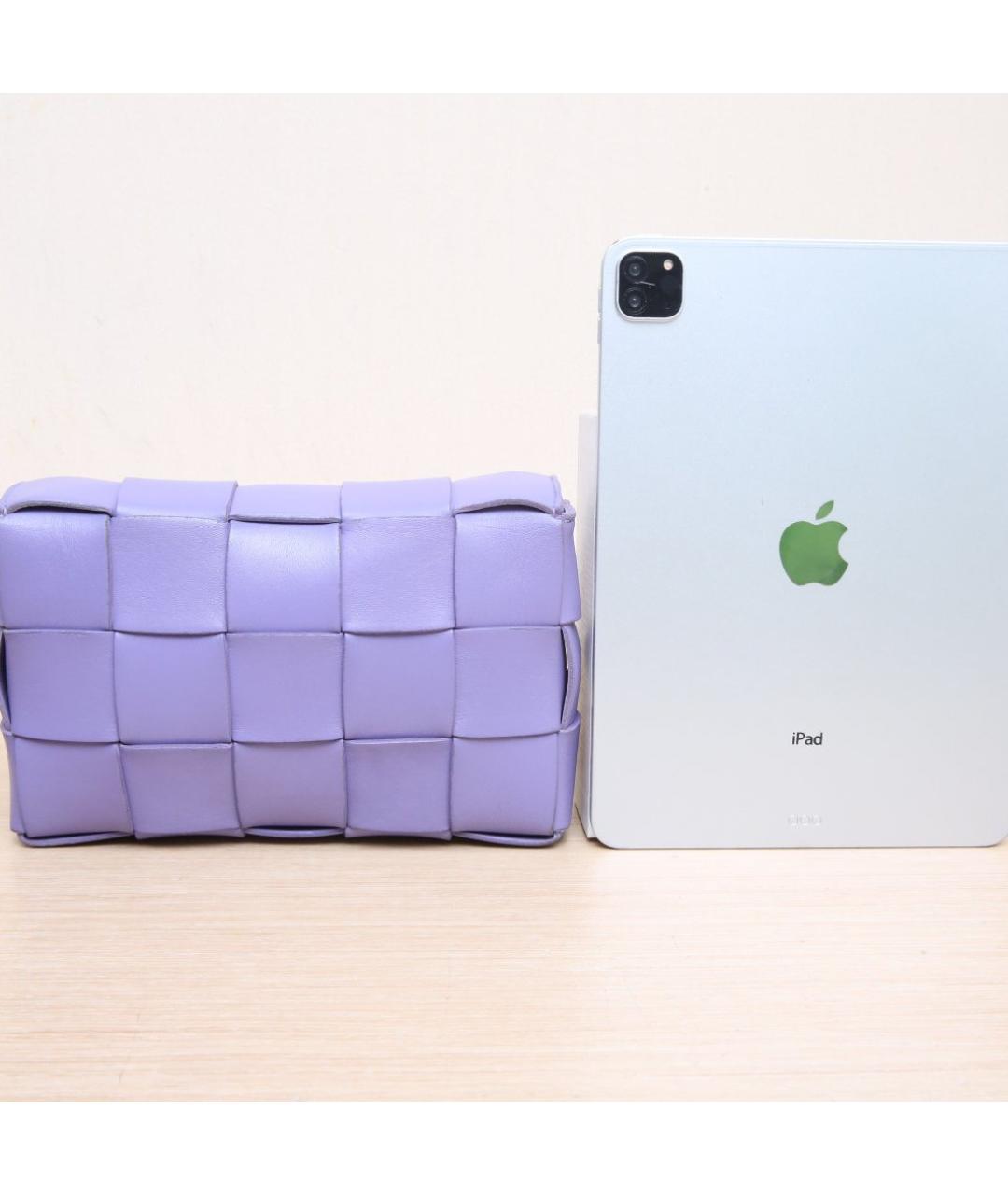 BOTTEGA VENETA Фиолетовая кожаная сумка через плечо, фото 7