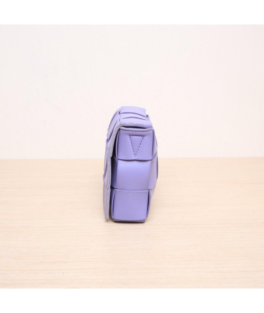 BOTTEGA VENETA Фиолетовая кожаная сумка через плечо, фото 5