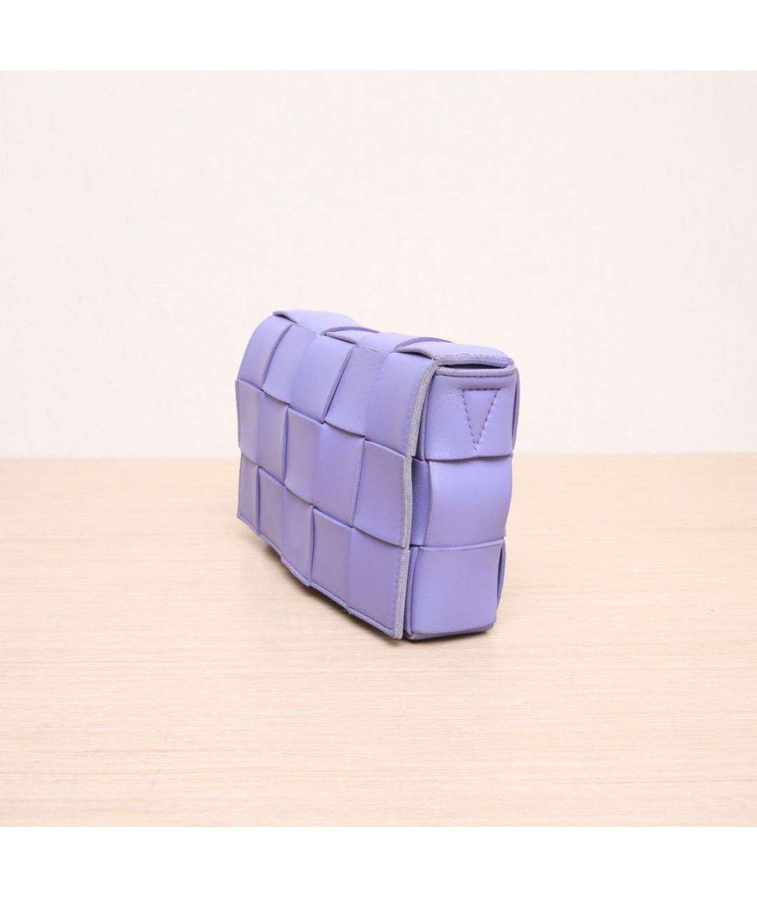 BOTTEGA VENETA Фиолетовая кожаная сумка через плечо, фото 4