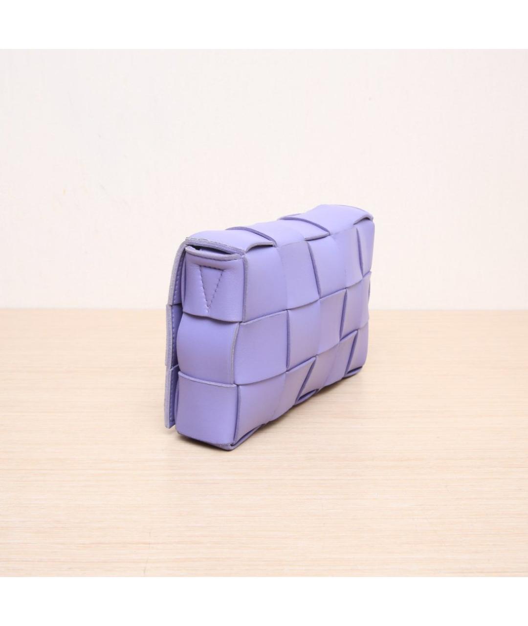 BOTTEGA VENETA Фиолетовая кожаная сумка через плечо, фото 6