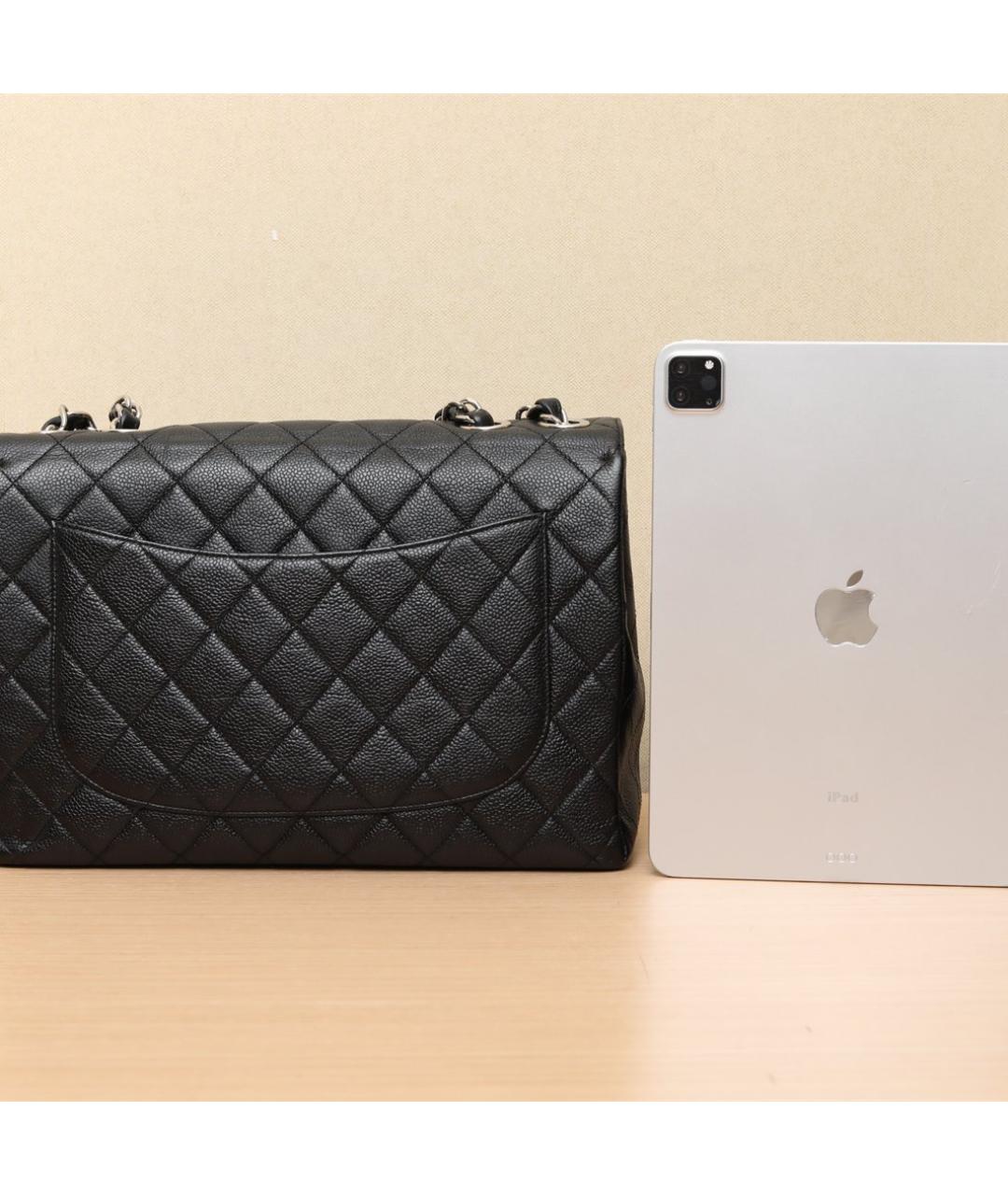CHANEL Черная кожаная сумка через плечо, фото 6