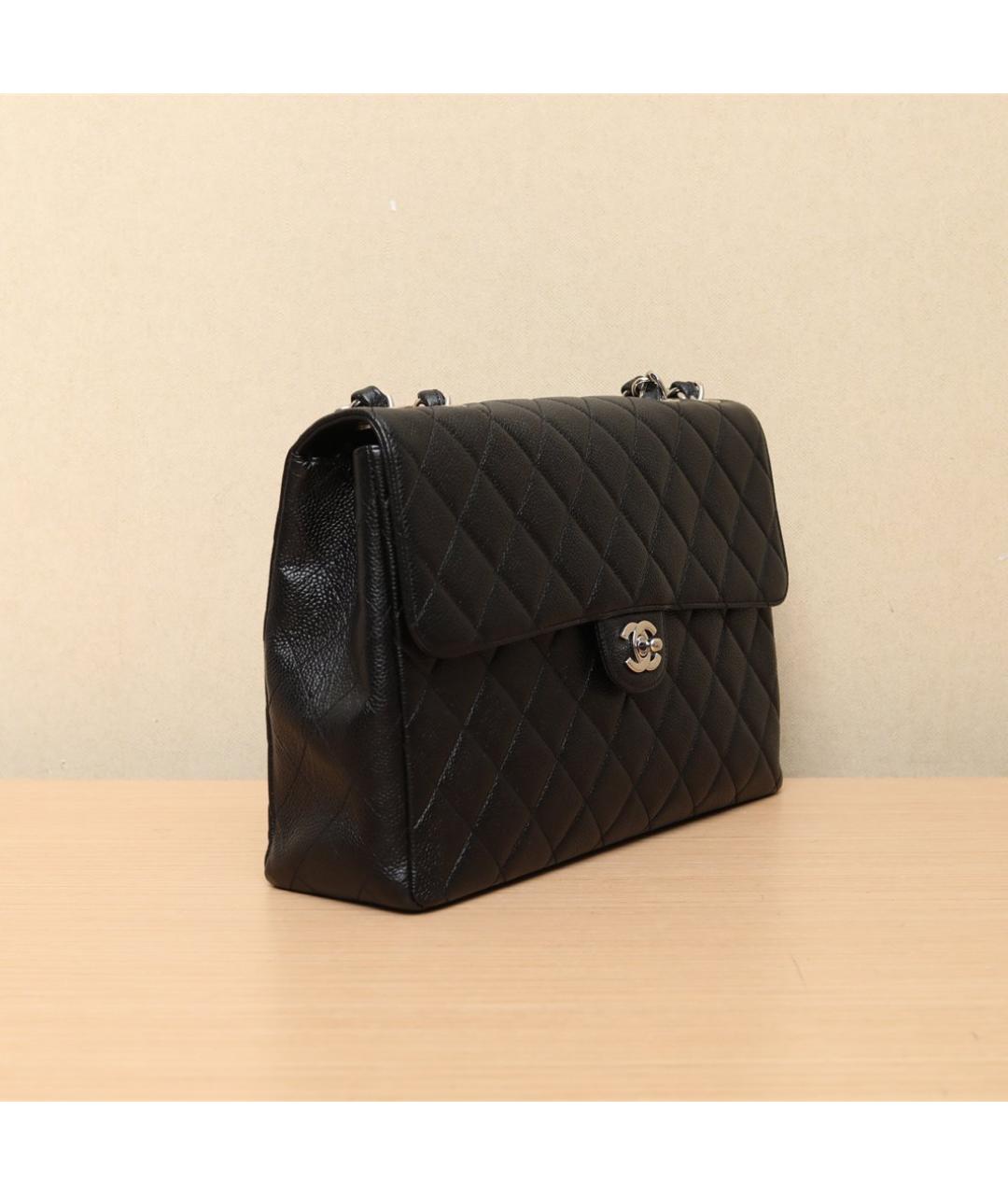 CHANEL Черная кожаная сумка через плечо, фото 3