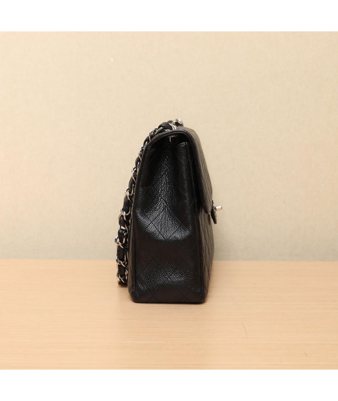 CHANEL Черная кожаная сумка через плечо, фото 4