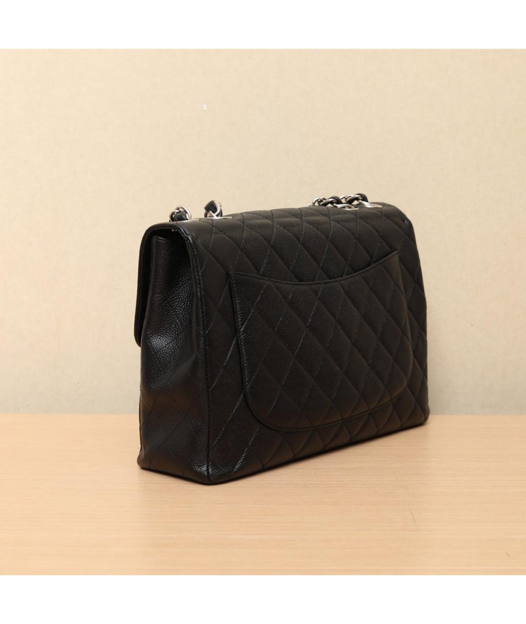 CHANEL Черная кожаная сумка через плечо, фото 5