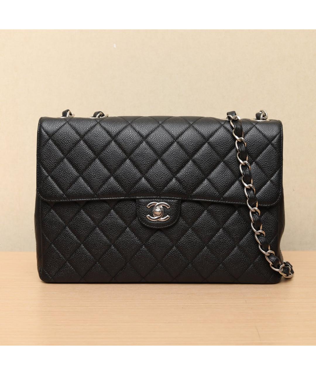 CHANEL Черная кожаная сумка через плечо, фото 2