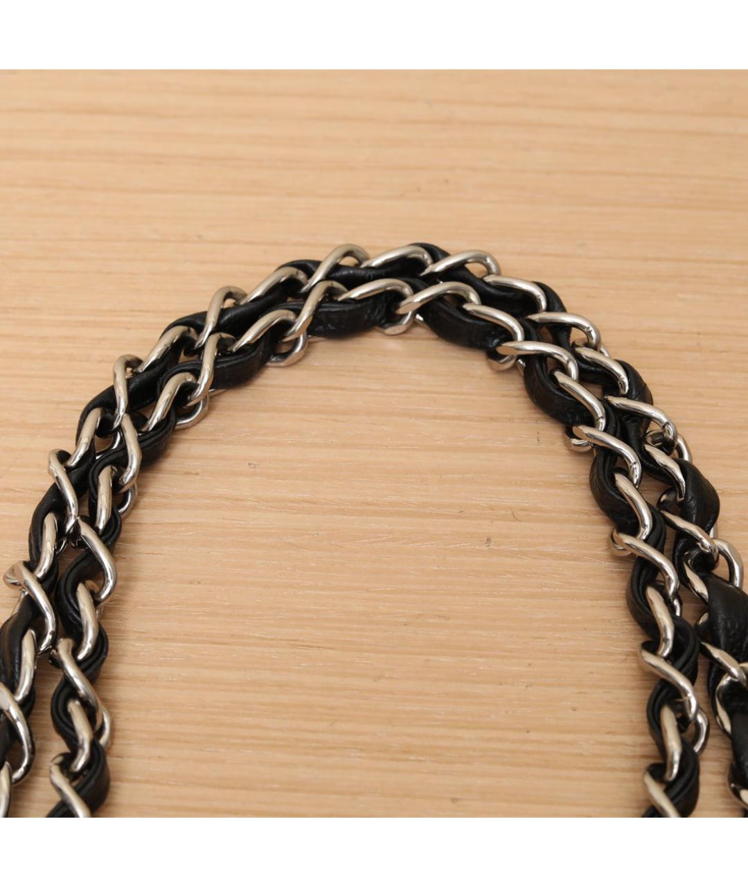 CHANEL Черная кожаная сумка через плечо, фото 8