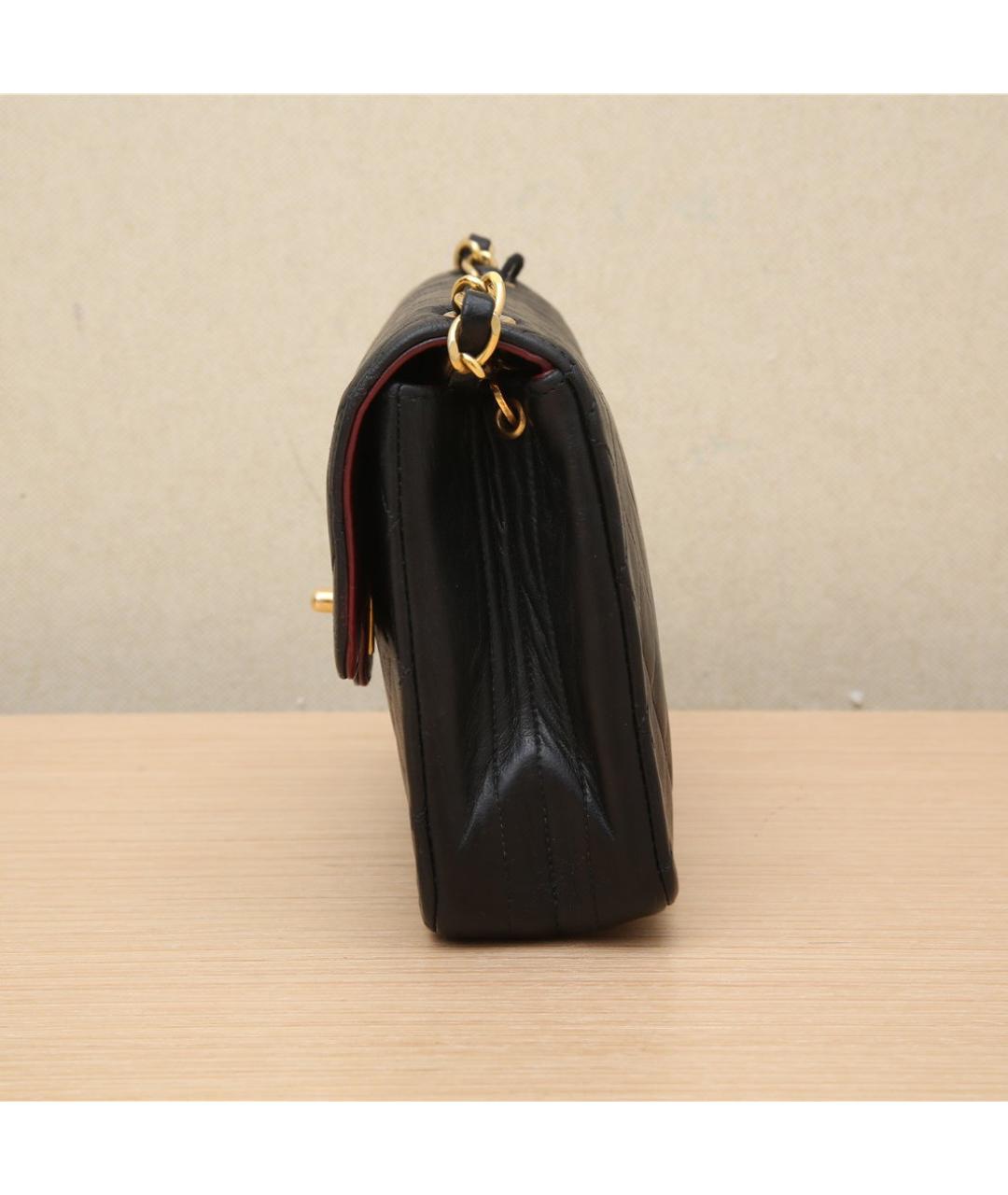 CHANEL Черная кожаная сумка через плечо, фото 4