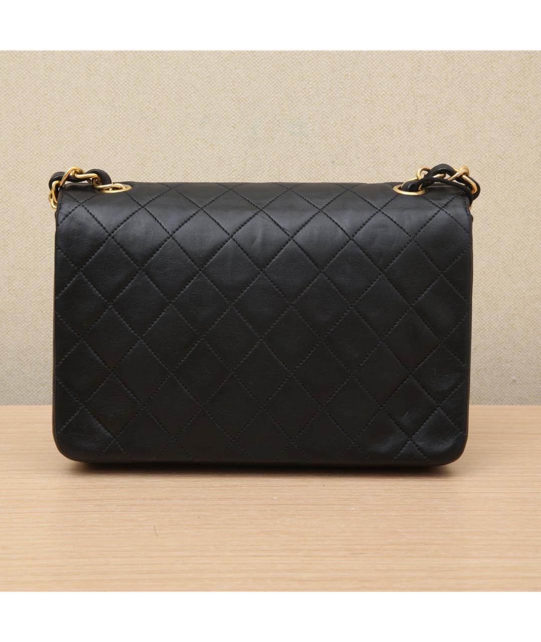 CHANEL Черная кожаная сумка через плечо, фото 6