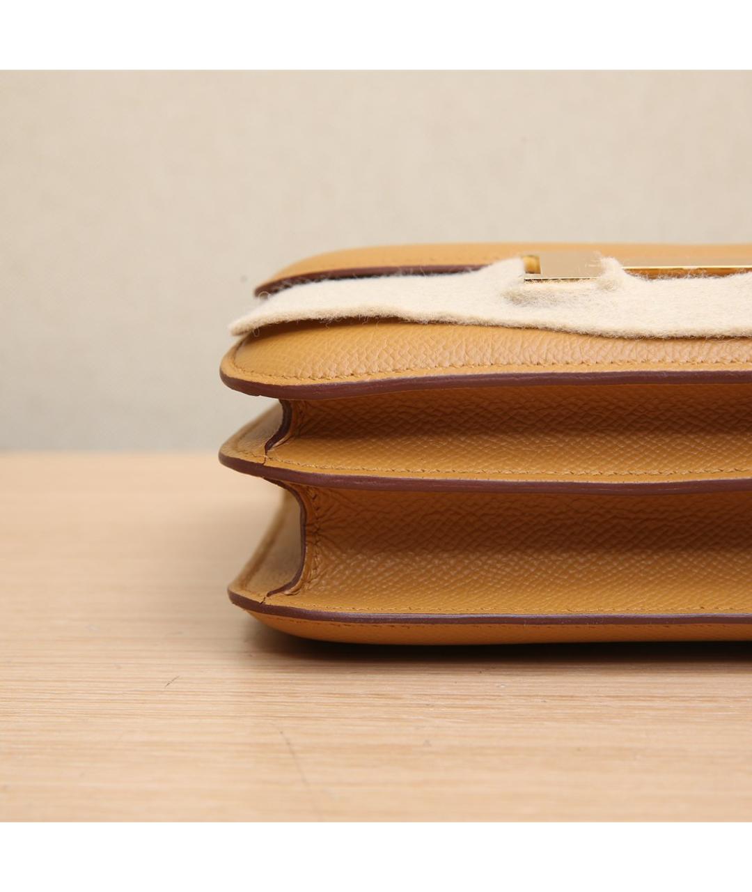 HERMES Коричневая кожаная сумка через плечо, фото 9