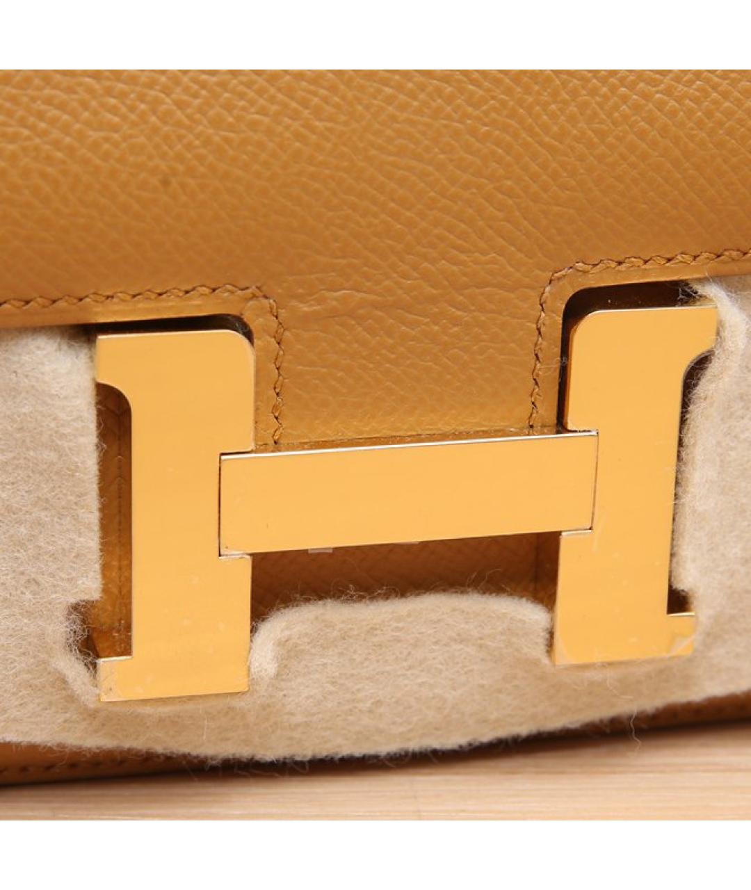 HERMES Коричневая кожаная сумка через плечо, фото 7