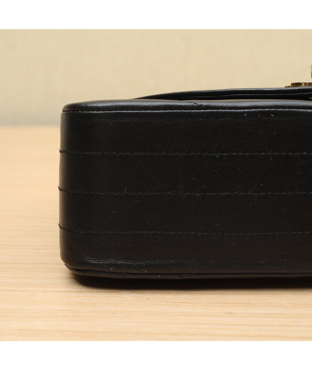 CHANEL Черная кожаная сумка через плечо, фото 8