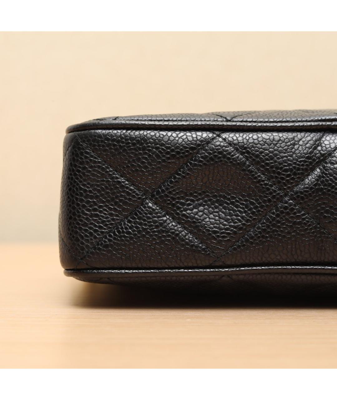 CHANEL Черная кожаная сумка через плечо, фото 9