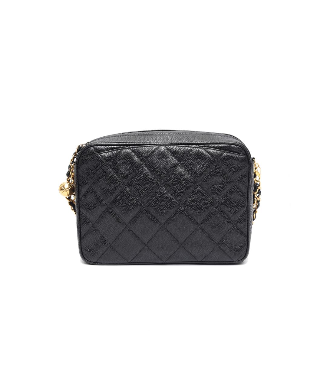 CHANEL Черная кожаная сумка через плечо, фото 1