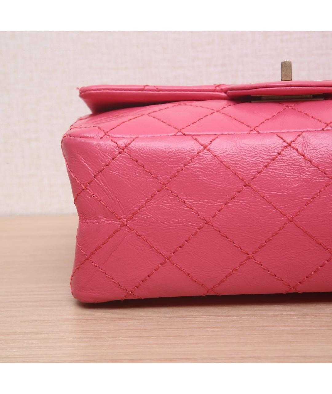CHANEL Розовая кожаная сумка через плечо, фото 9