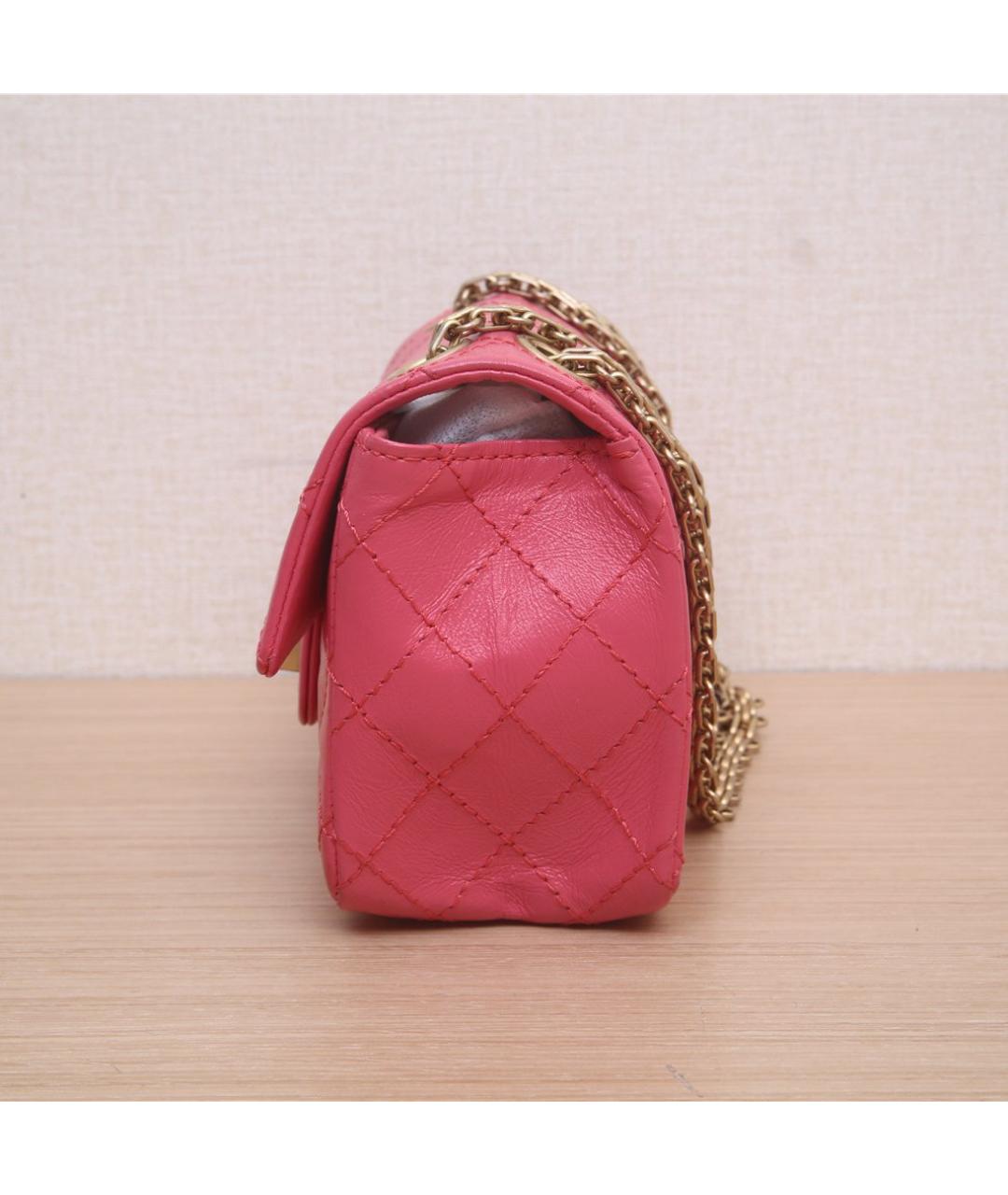 CHANEL Розовая кожаная сумка через плечо, фото 5
