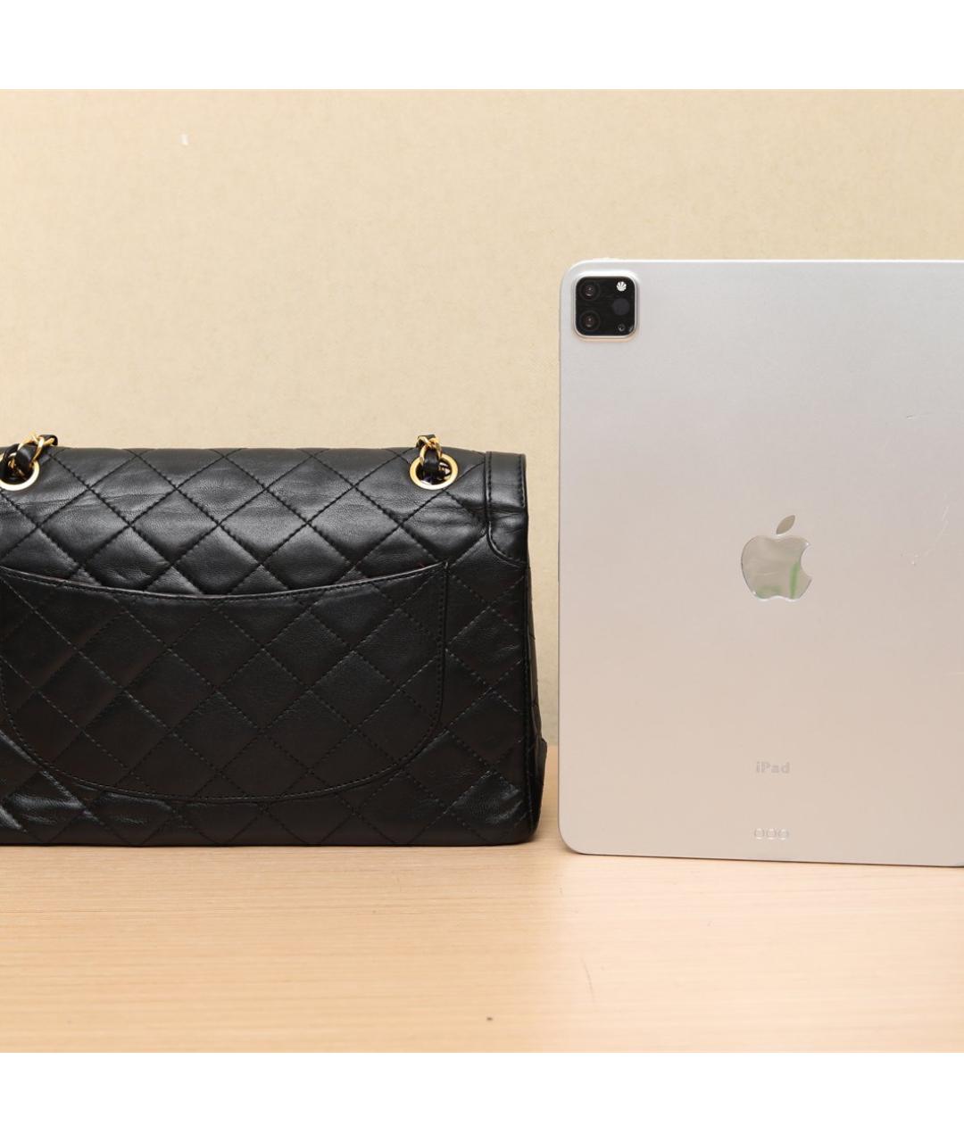 CHANEL Черная кожаная сумка через плечо, фото 6