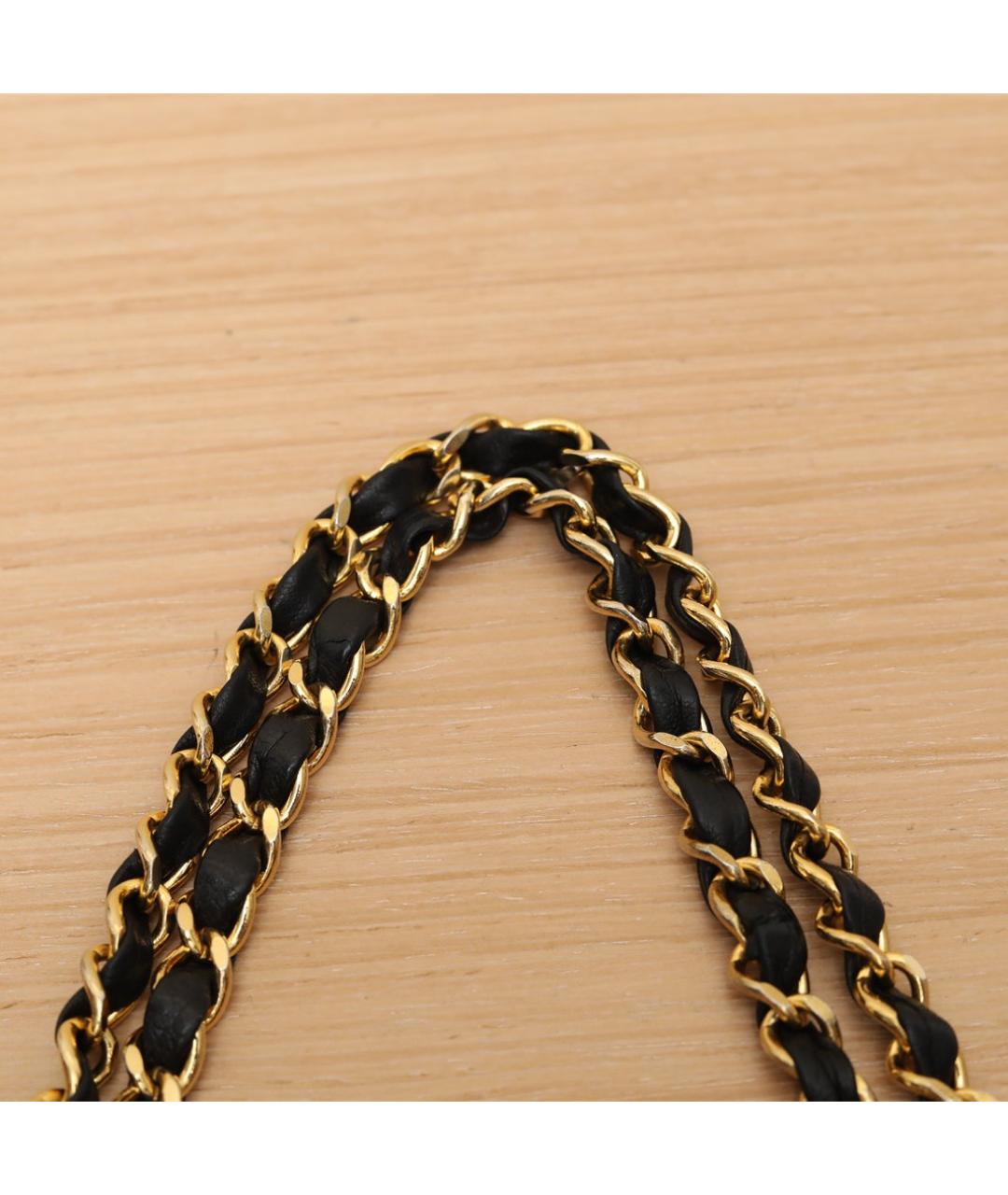 CHANEL Черная кожаная сумка через плечо, фото 8