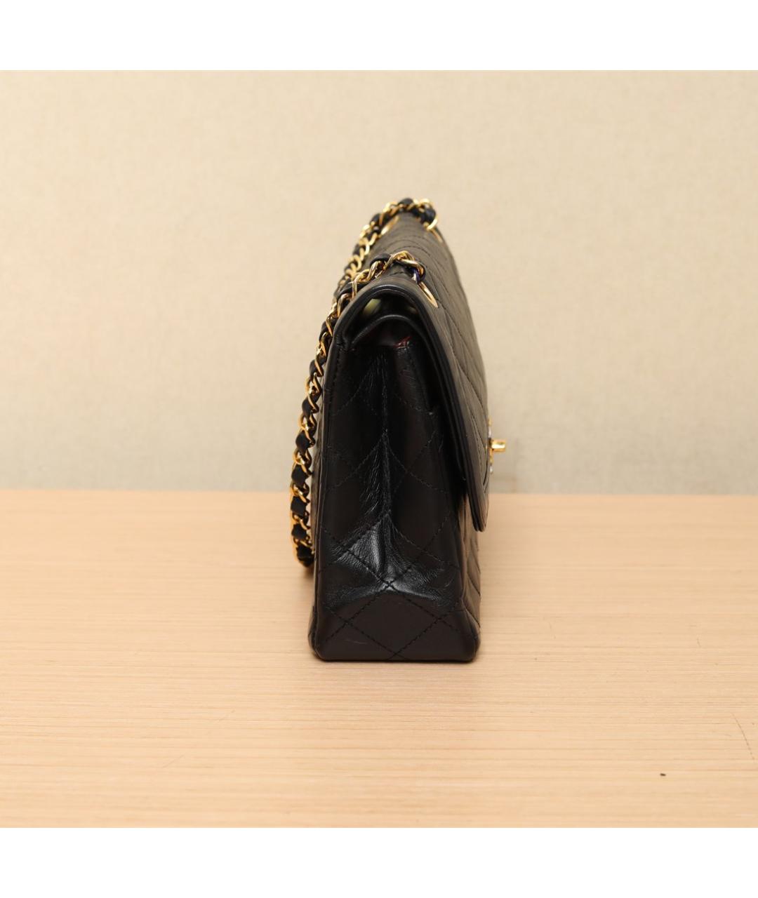 CHANEL Черная кожаная сумка через плечо, фото 4