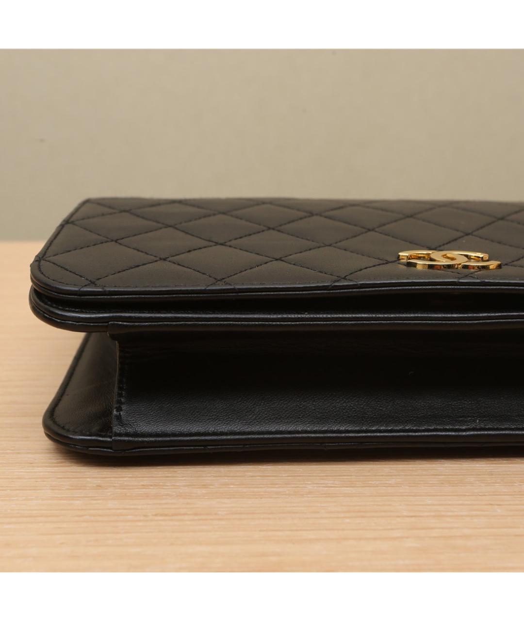 CHANEL Черная кожаная сумка через плечо, фото 7