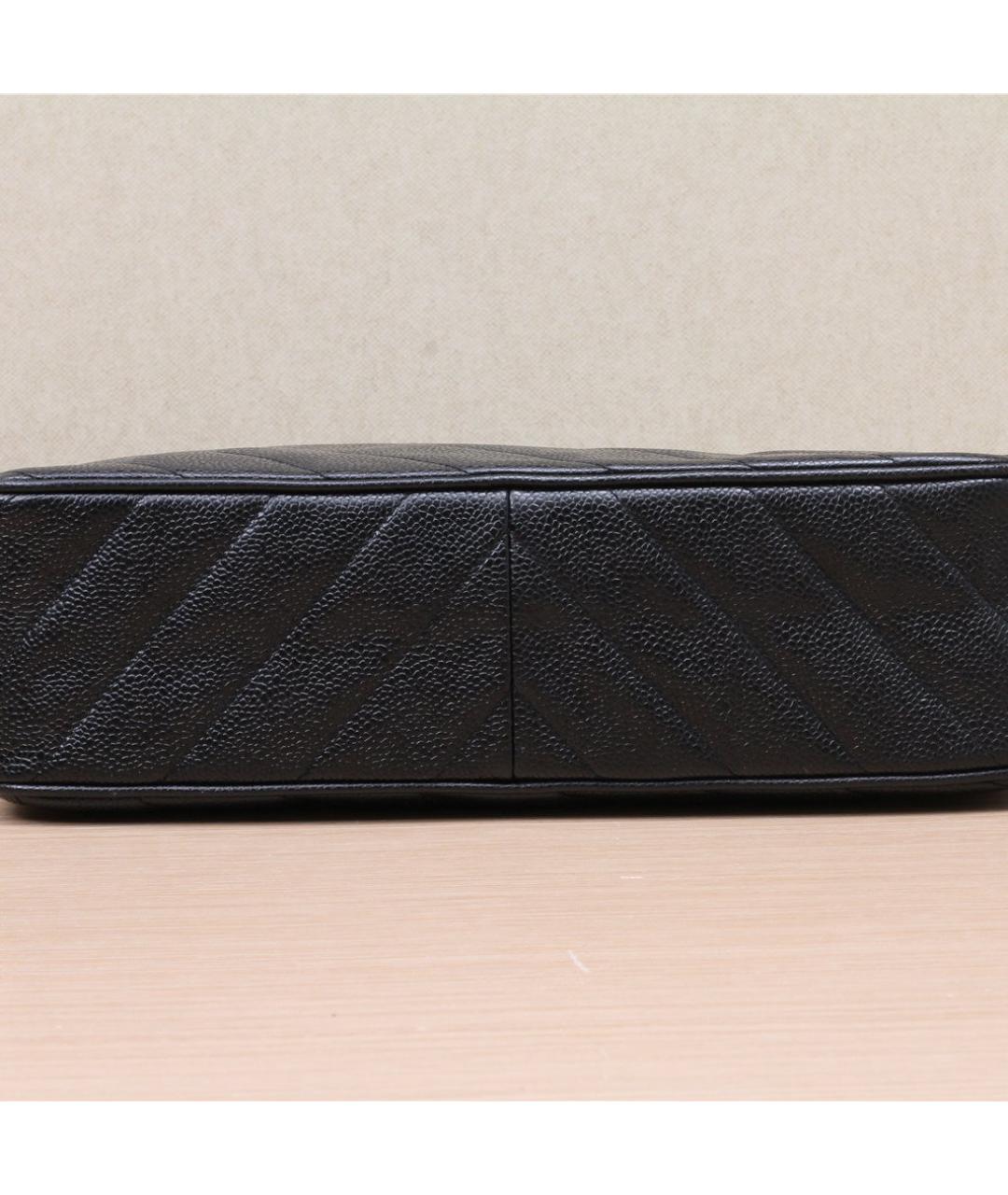 CHANEL Черная кожаная сумка через плечо, фото 7