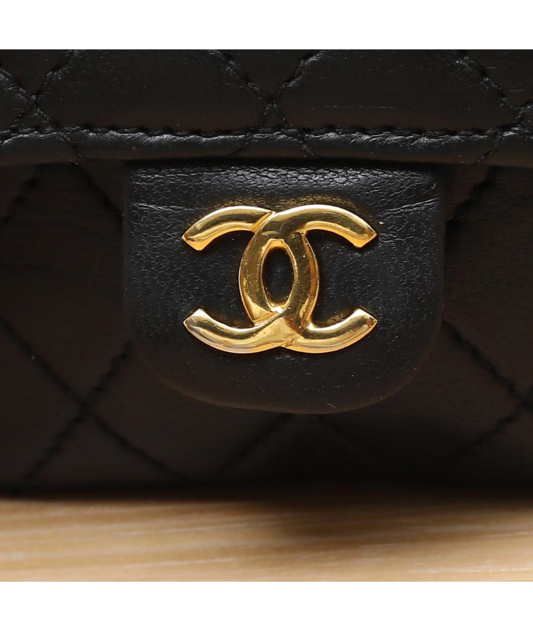 CHANEL Черная кожаная сумка через плечо, фото 7