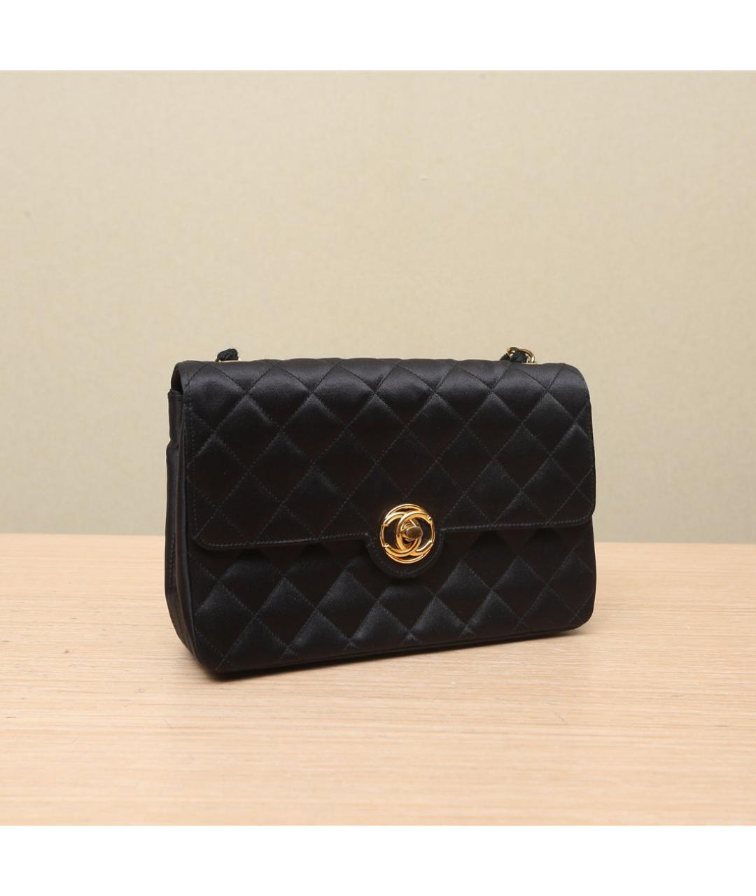 CHANEL Черная кожаная сумка через плечо, фото 3