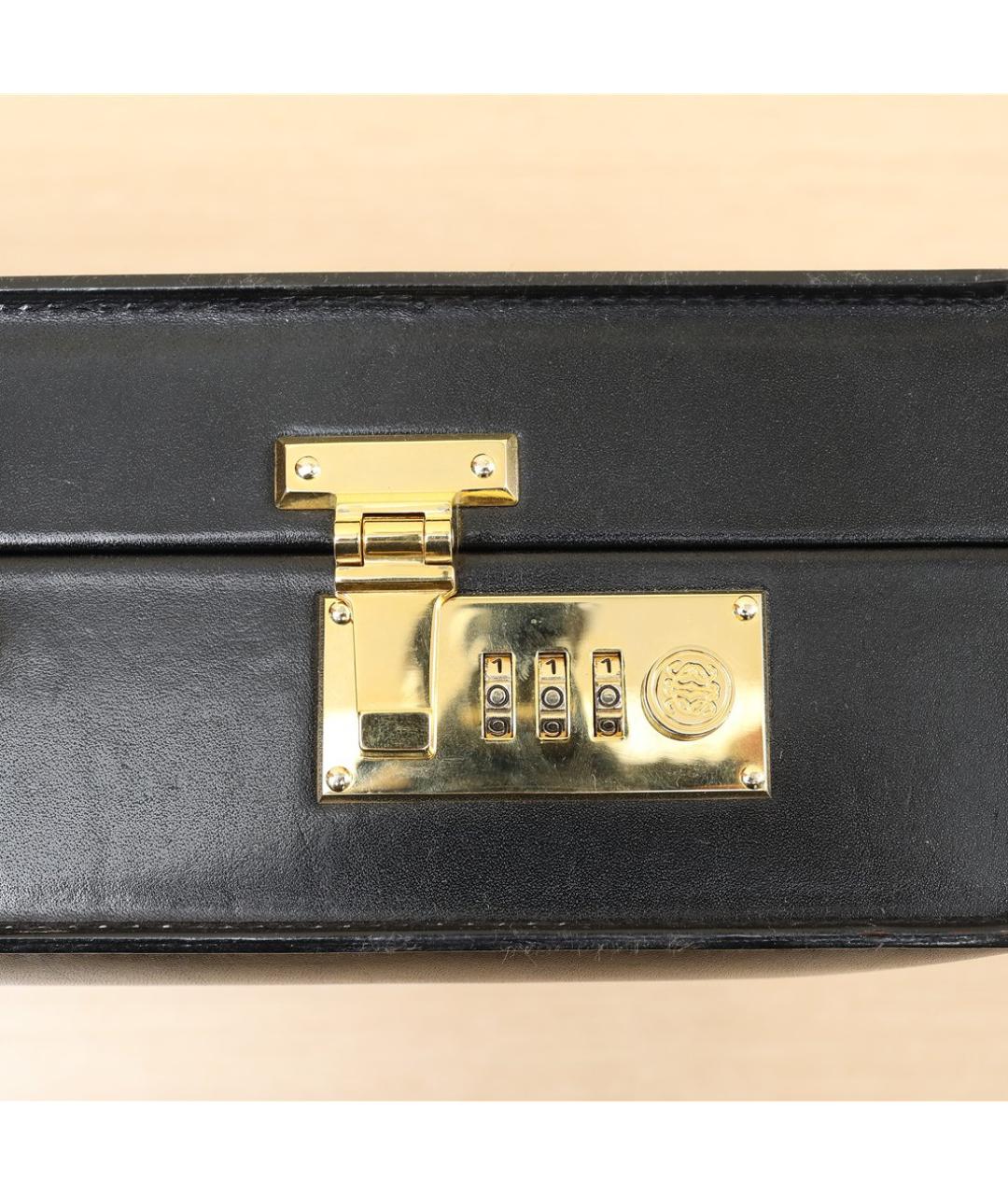 LOEWE Черная кожаная сумка с короткими ручками, фото 8