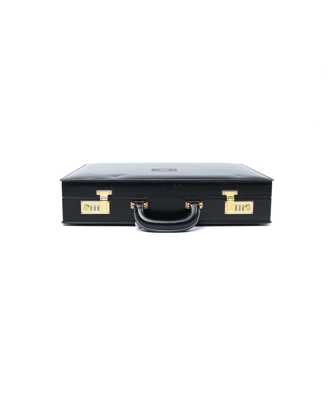 LOEWE Черная кожаная сумка с короткими ручками, фото 2