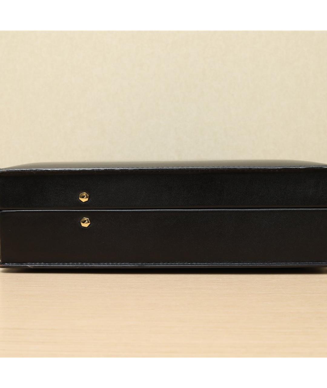 LOEWE Черная кожаная сумка с короткими ручками, фото 5