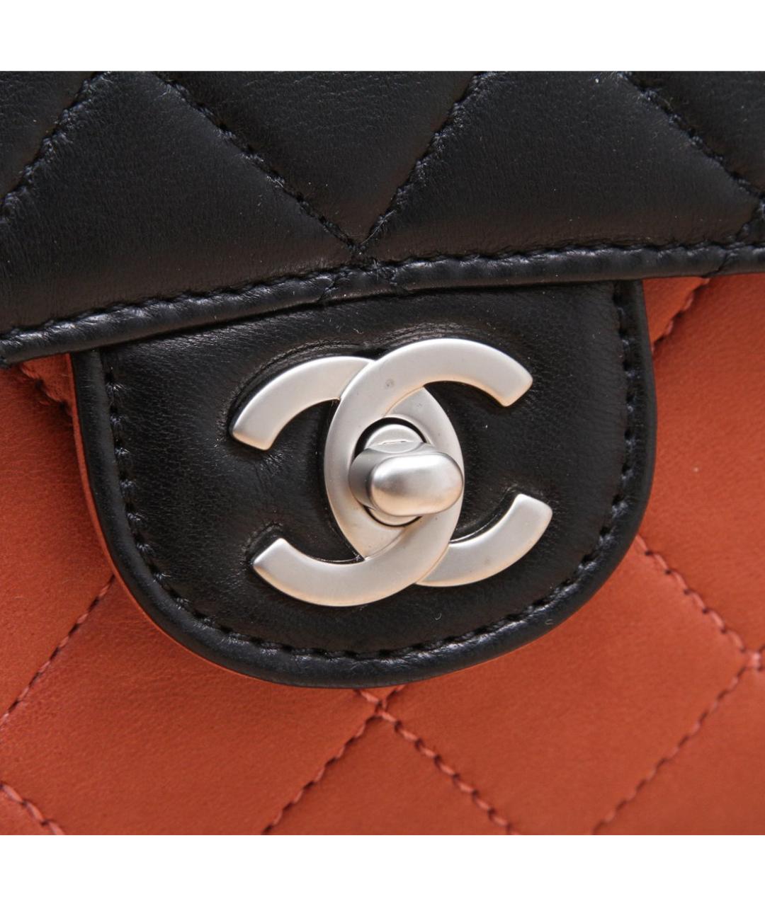 CHANEL Коричневая кожаная сумка через плечо, фото 9