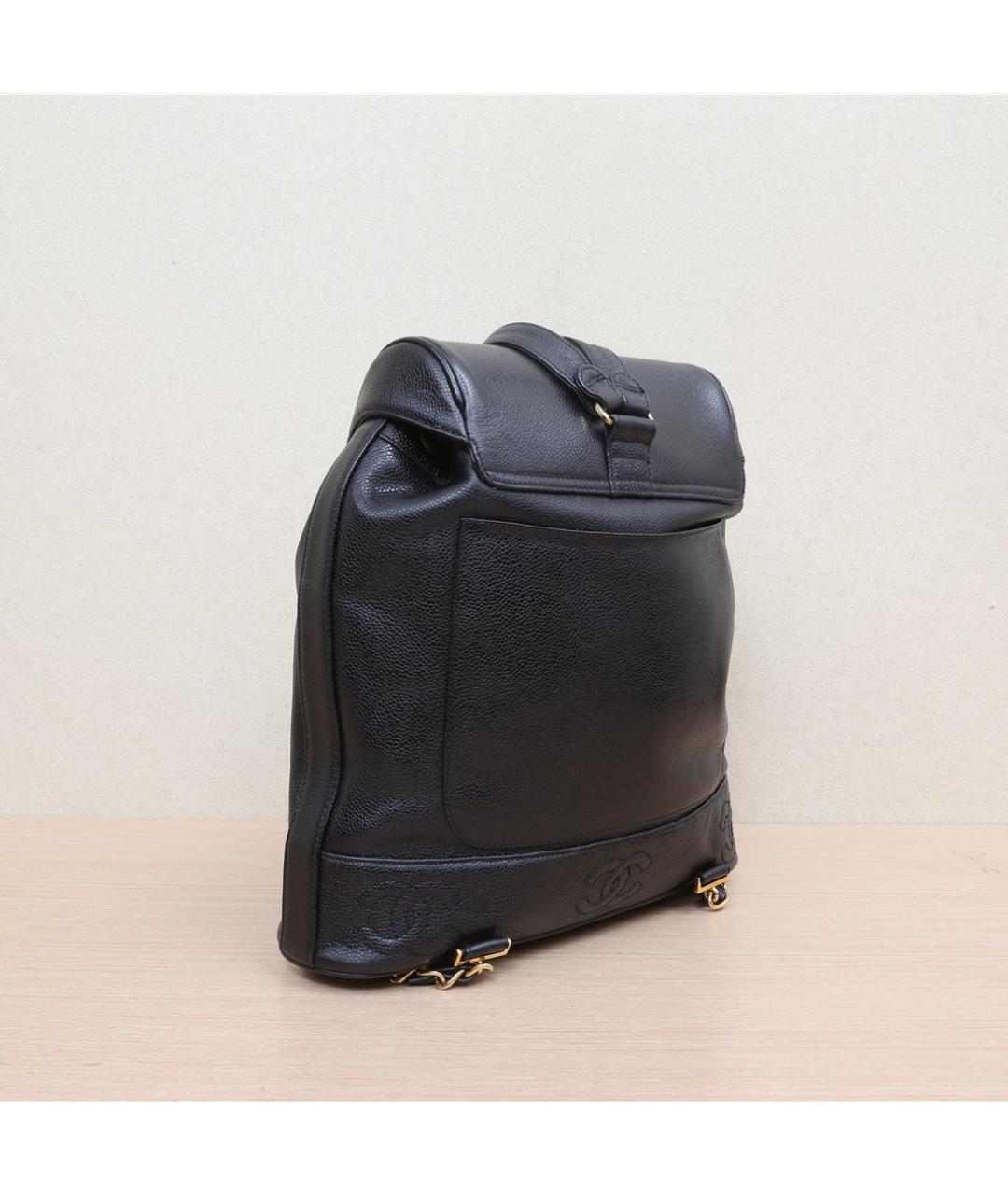 CHANEL Черный кожаный рюкзак, фото 5