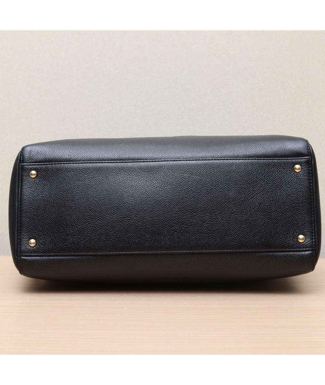 CHANEL Черная кожаная сумка через плечо, фото 9