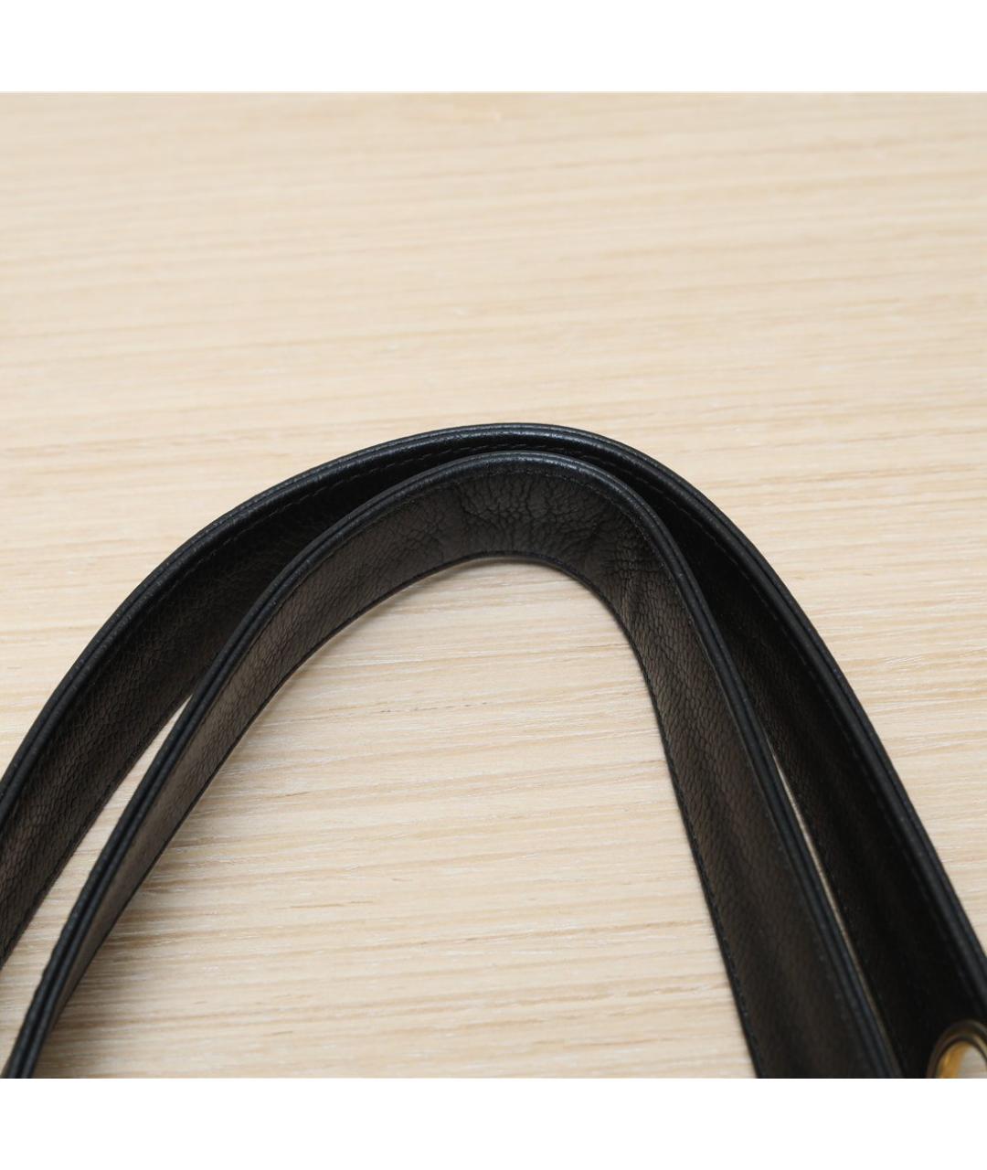 CHANEL Черная кожаная сумка через плечо, фото 8