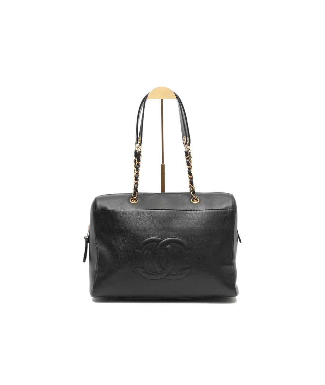 CHANEL Черная кожаная сумка через плечо, фото 10