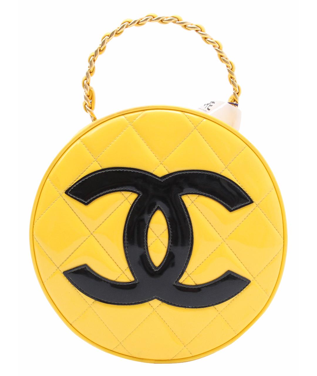 CHANEL Желтая кожаная сумка через плечо, фото 1
