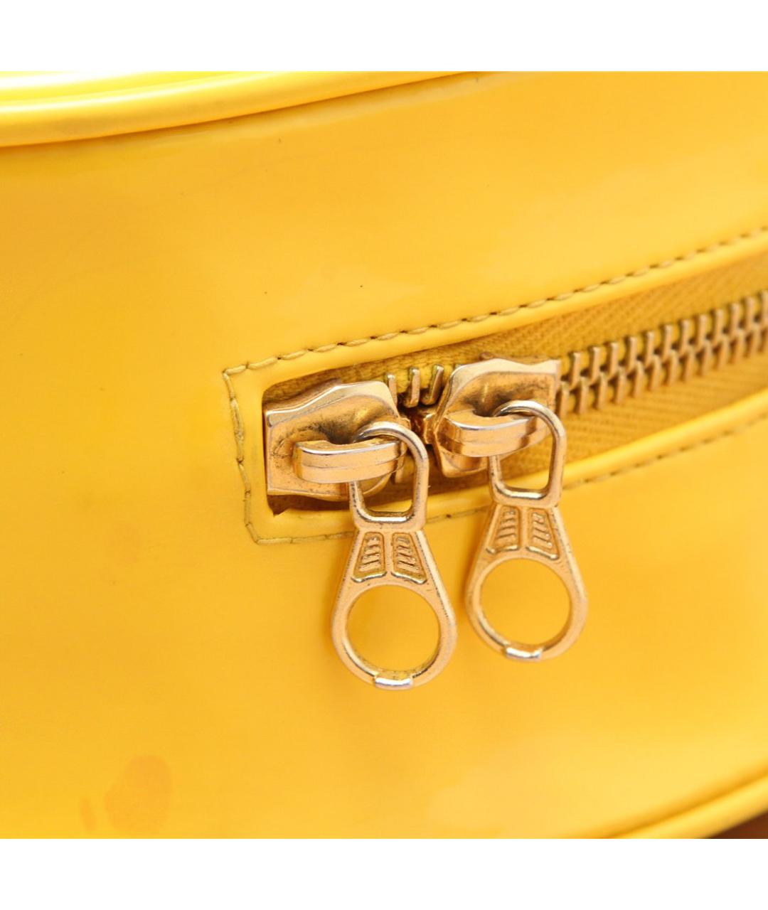 CHANEL Желтая кожаная сумка через плечо, фото 8