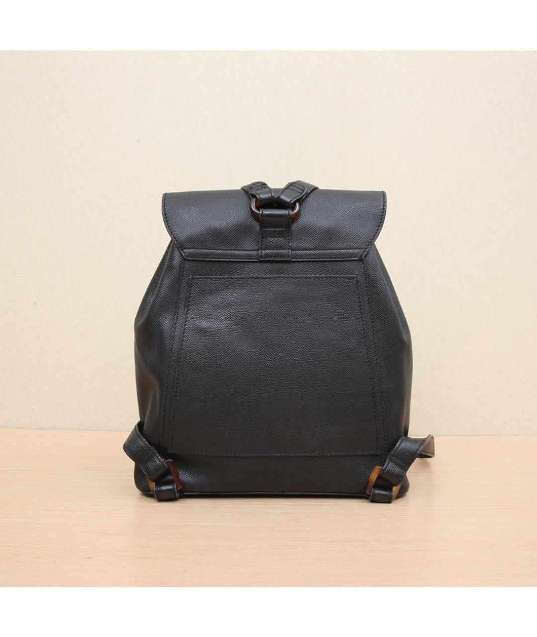 CHANEL Черный кожаный рюкзак, фото 6