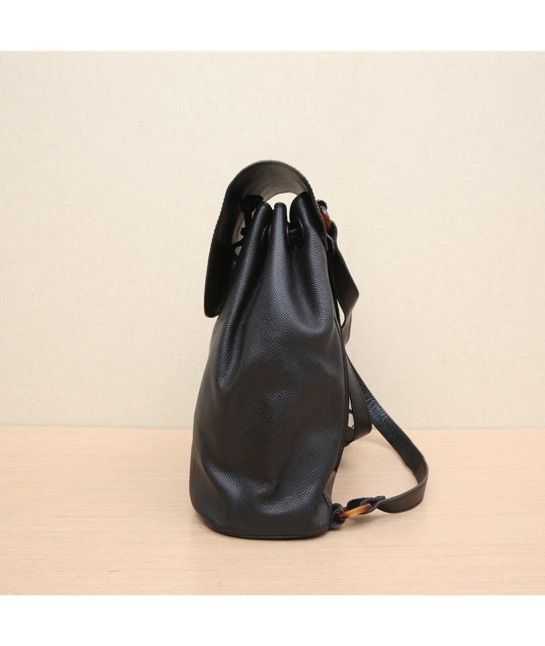CHANEL Черный кожаный рюкзак, фото 4